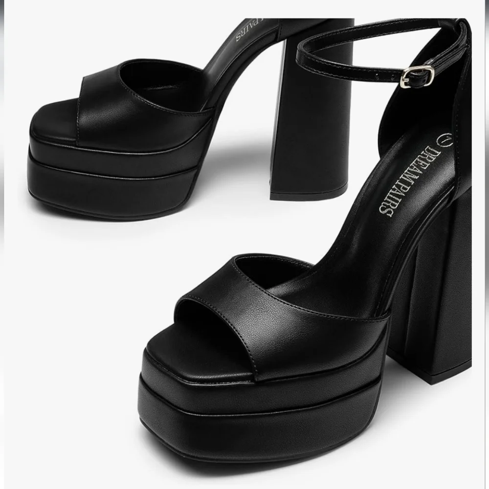 Black Platform Heels New In Box